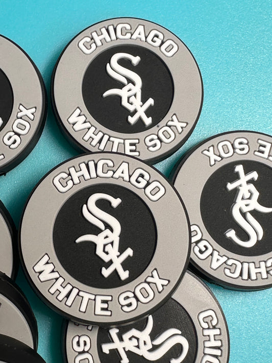 Chicago White Sox baseball team focal bead/ baseball/