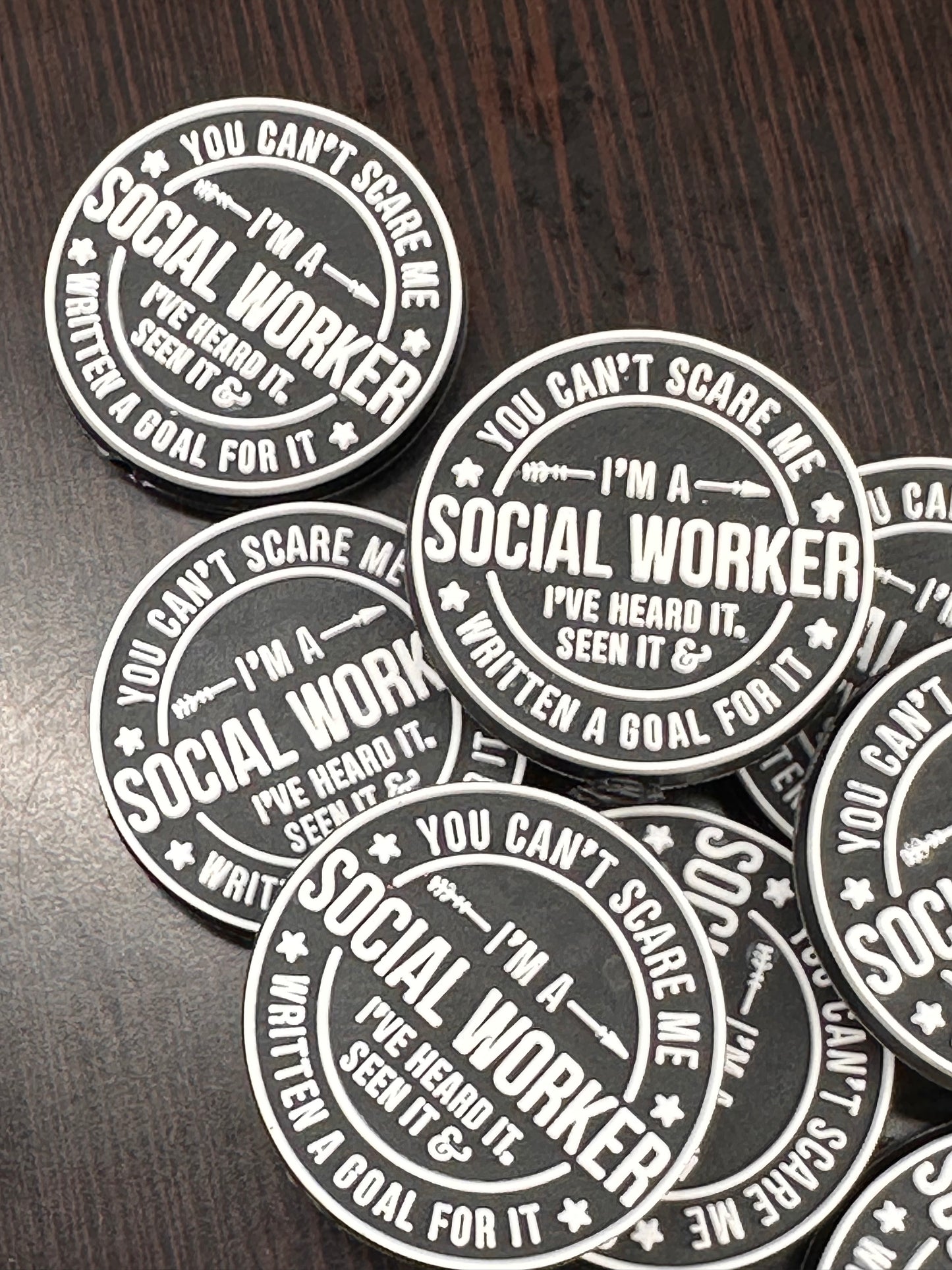 Social worker silicone focal beads/ public health/ family