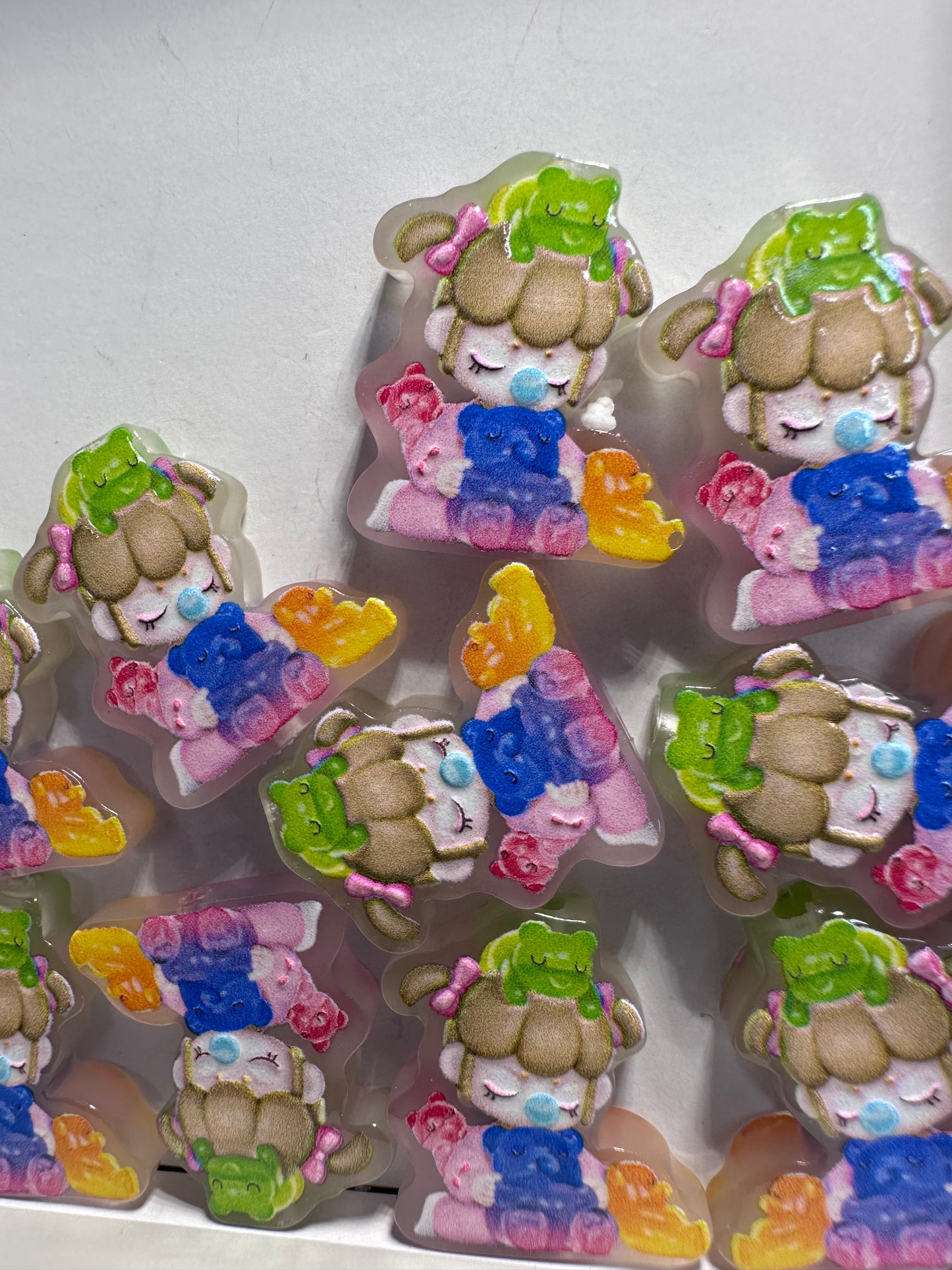 Baby acrylic focal bead- set of 2/ focal bead/ pen beading / keychain bead/ infant