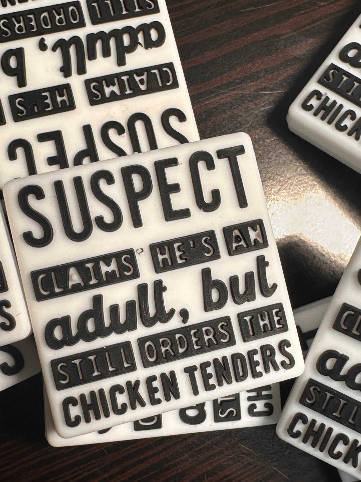 Funny focal beads/ beadable pen/ Silicone bead/ keychain bead/ DIY/Chicken nuggets/ investigator