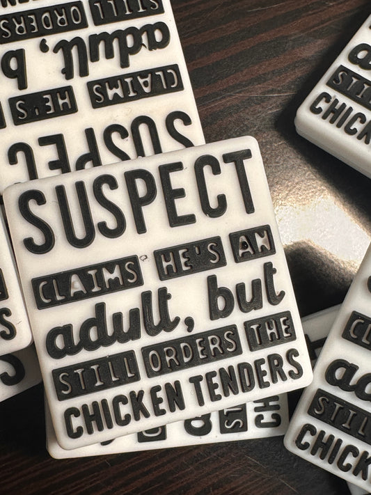 Funny focal beads/ beadable pen/ Silicone bead/ keychain bead/ DIY/Chicken nuggets/ investigator