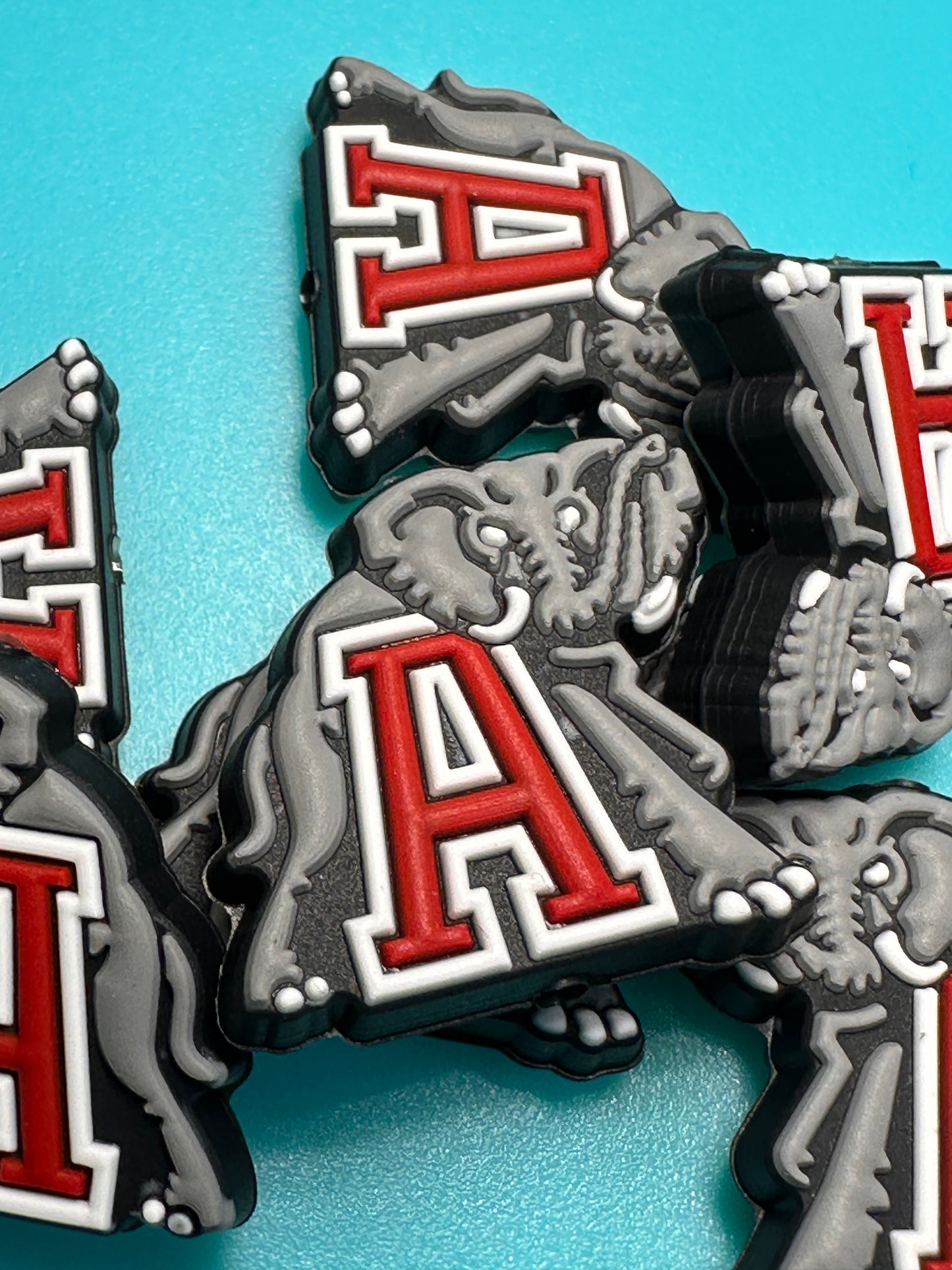 Alabama crimson tide focal bead design #3 Al / elephant