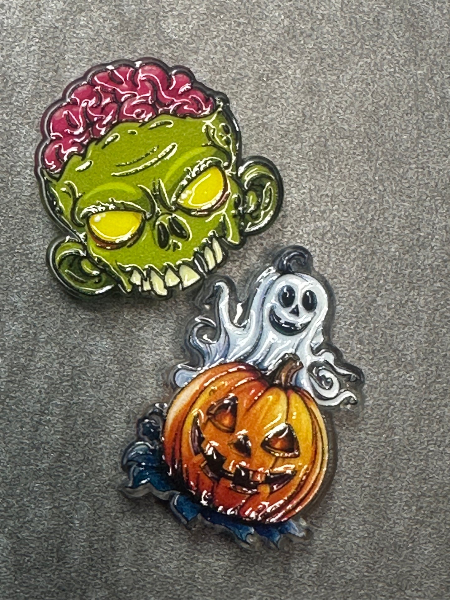 Halloween acrylic focal bead- set of 2 different focals included/ focal bead/ pen beading / keychain bead/