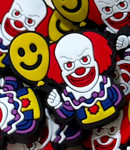 Clown with Balloon/ Focal Bead/ beadable pen/ Silicone  bead/ keychain bead/
