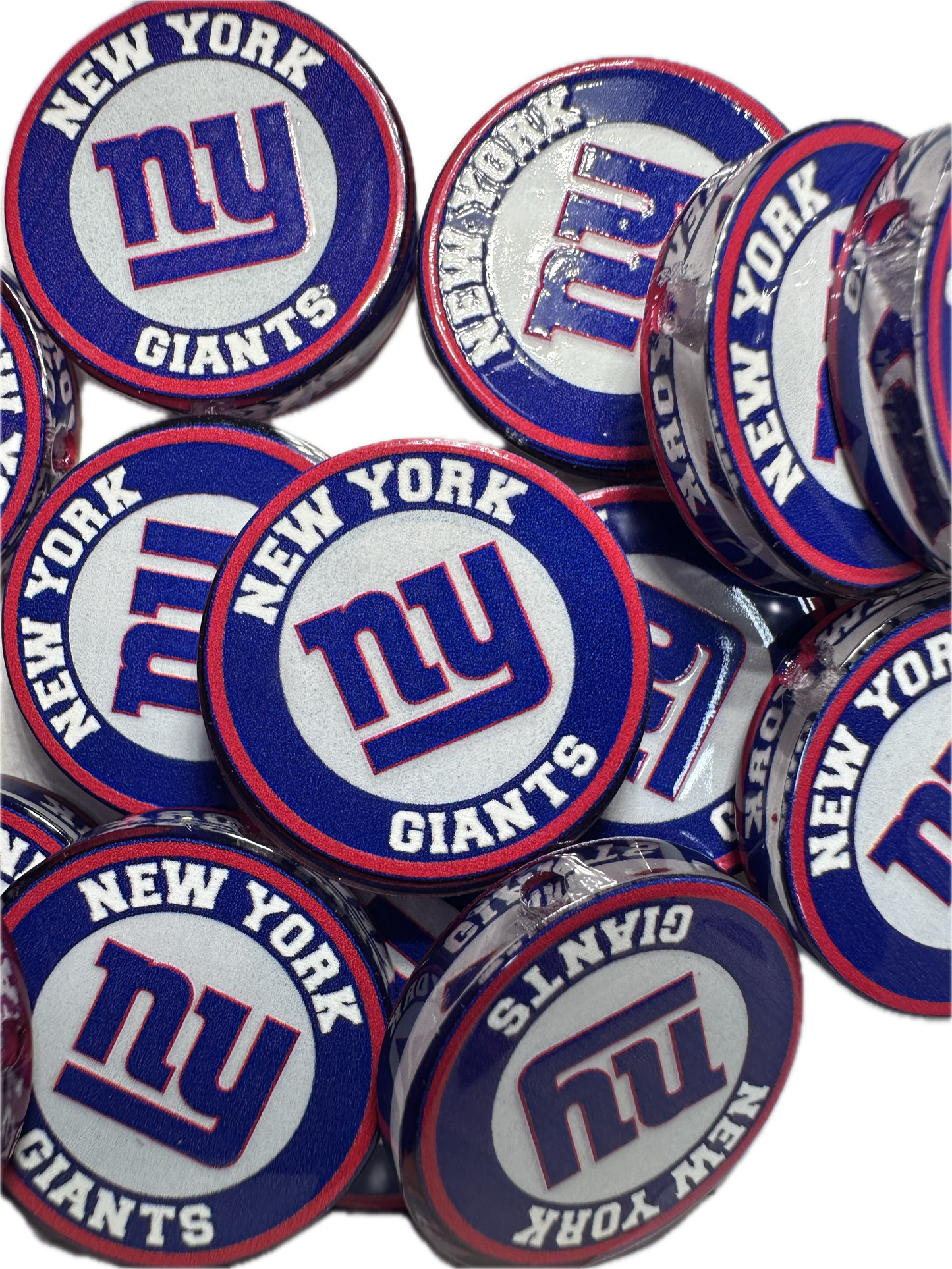 NY acrylic focal bead- set of 2/ focal bead/ pen beading / keychain bead