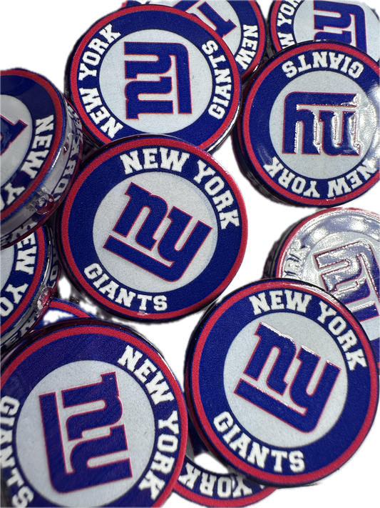 NY acrylic focal bead- set of 2/ focal bead/ pen beading / keychain bead