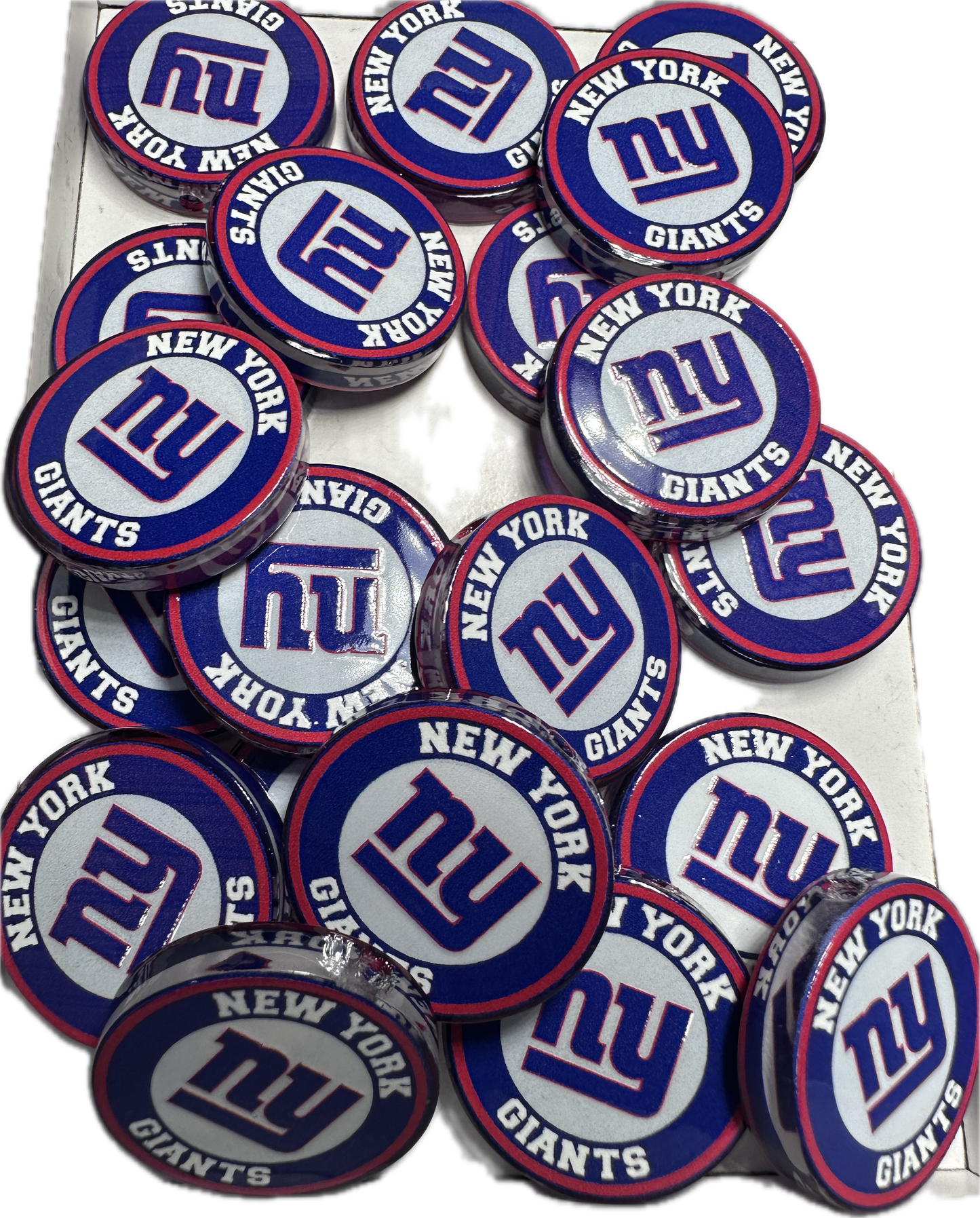 NY acrylic focal bead- set of 2/ focal bead/ pen beading / keychain bead