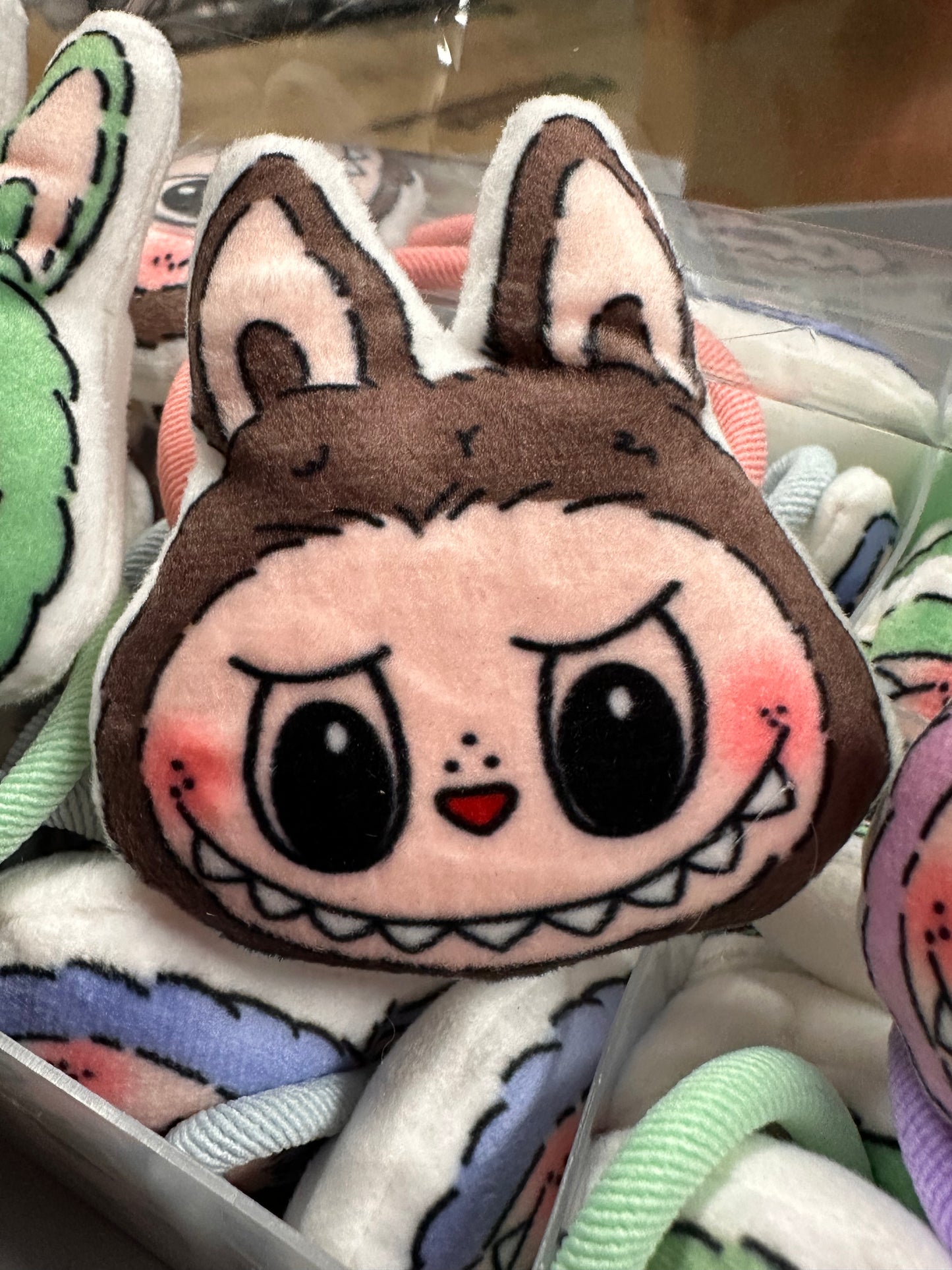 Labubu hair ties/ Monsters/ pony tail holder/fluffy/ 5 color choices