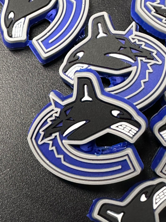 NEW Vancouver Canucks focal bead / round focal/ ice hockey team/ style #2