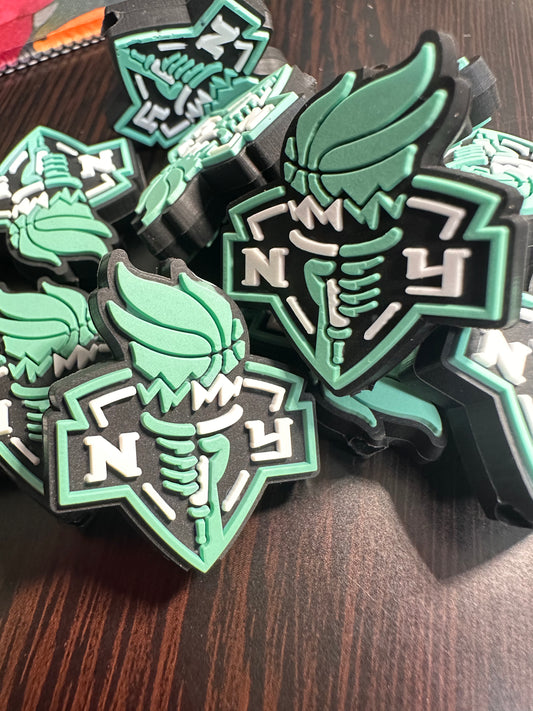 NEW WNBA New York Liberty  focal bead / torch/ womens national basketball team/ Brooklyn / lady liberty