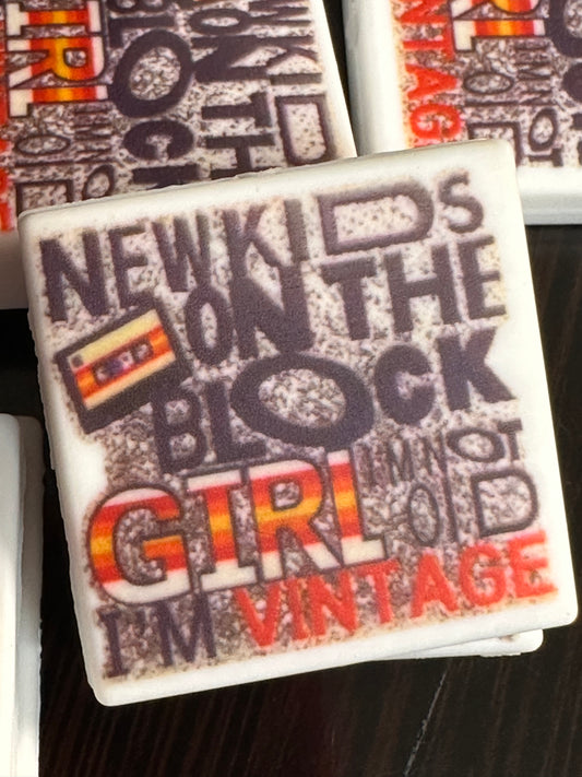 NKOTB NEW KIDS ON THE BLOCK focal bead design 4