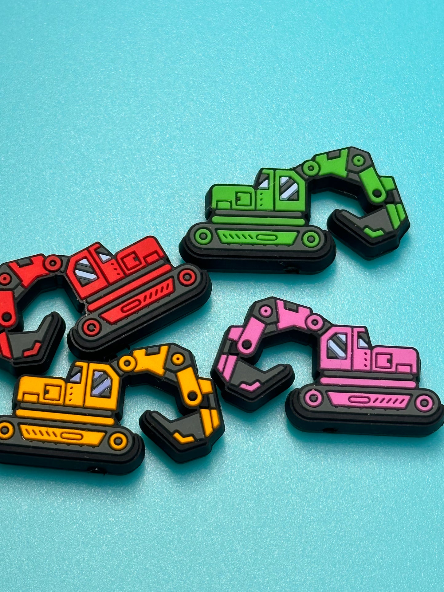 Excavation/excavator/digger/dirt mover / heavy equipment/ diesel focal bead/ silicone bead for pen beading