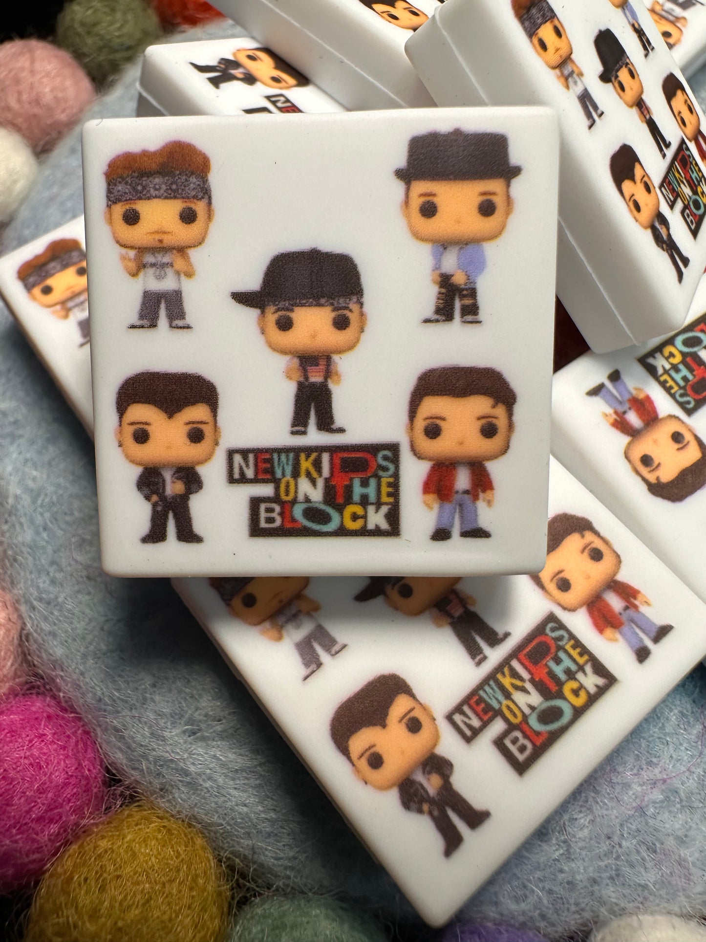 NKOTB NEW KIDS ON THE BLOCK focal bead design 3