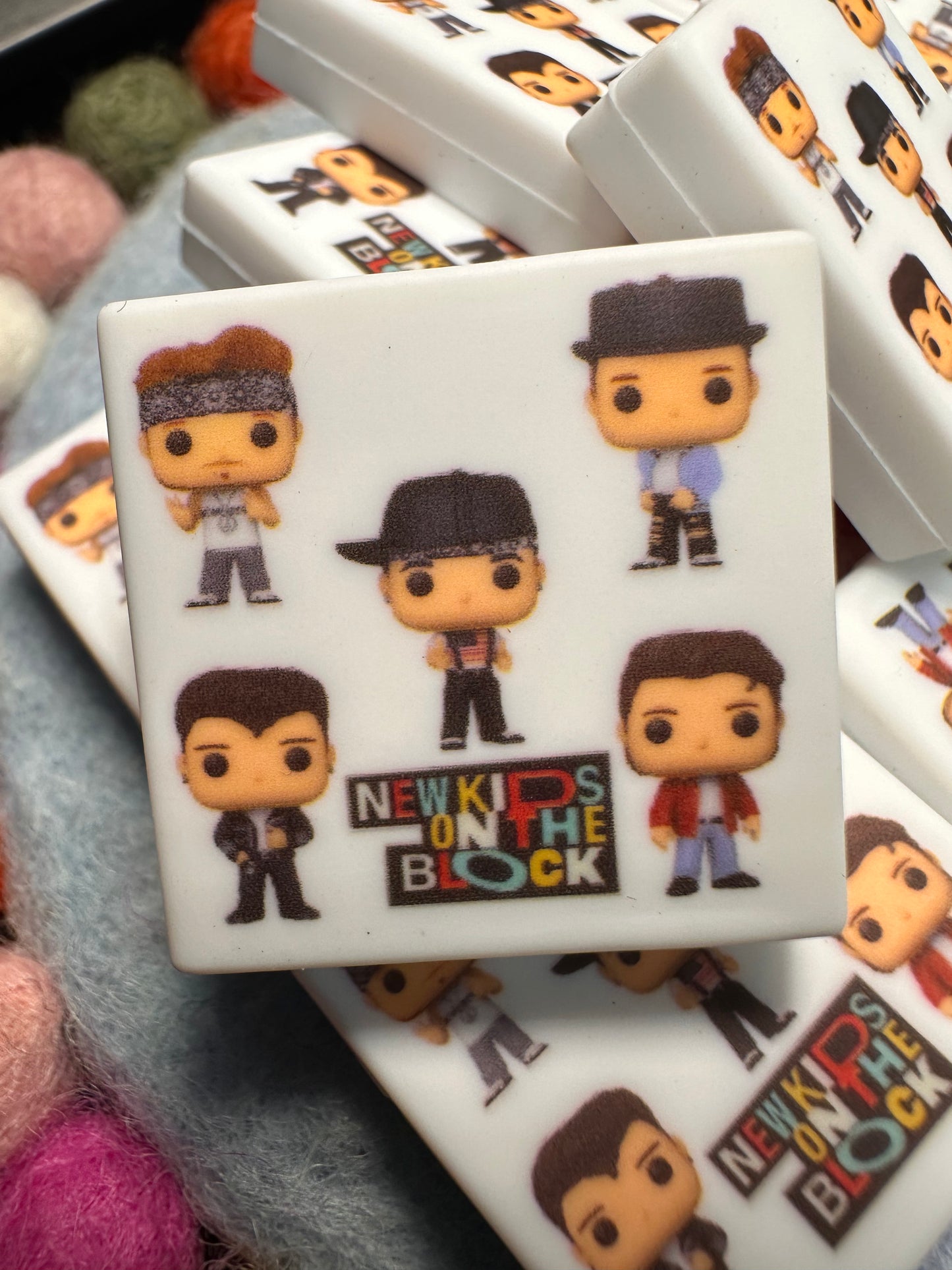 NKOTB NEW KIDS ON THE BLOCK focal bead design 3