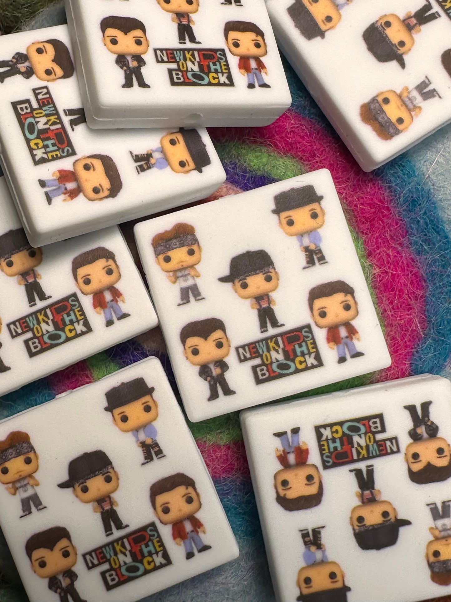 NKOTB NEW KIDS ON THE BLOCK focal bead design 3