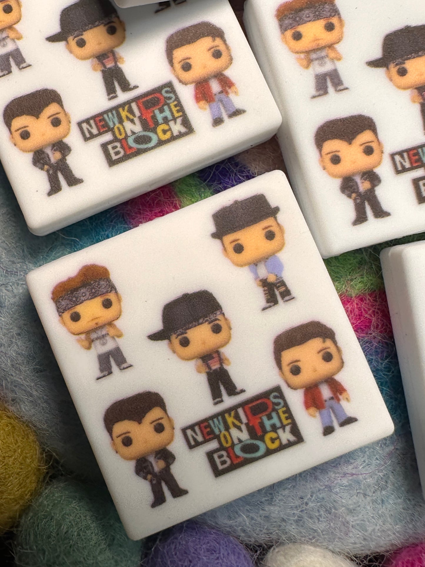 NKOTB NEW KIDS ON THE BLOCK focal bead design 3