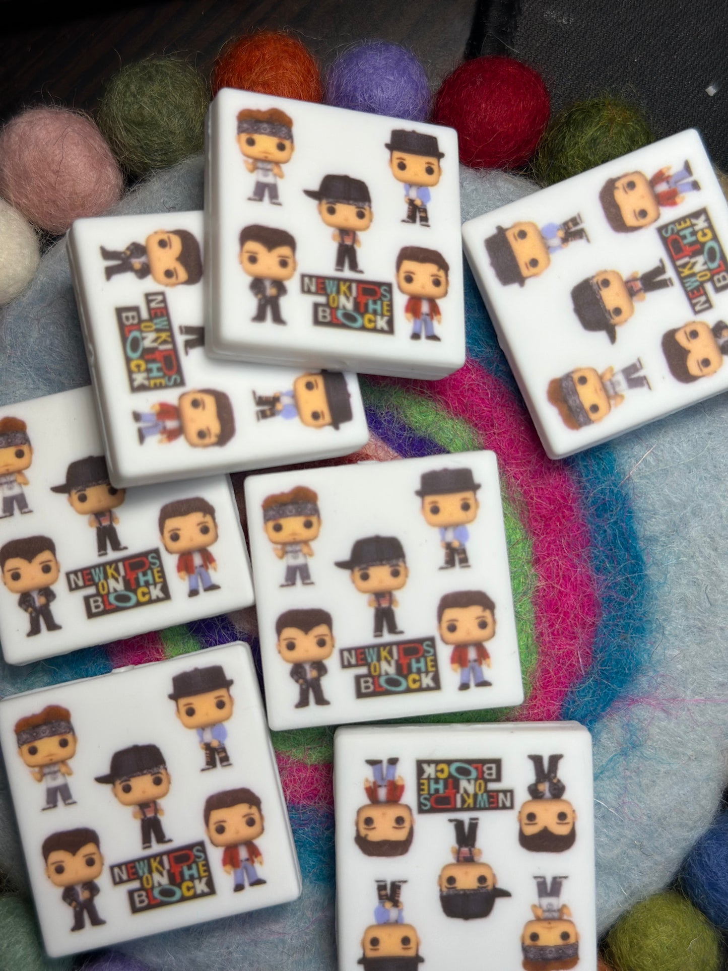 NKOTB NEW KIDS ON THE BLOCK focal bead design 3