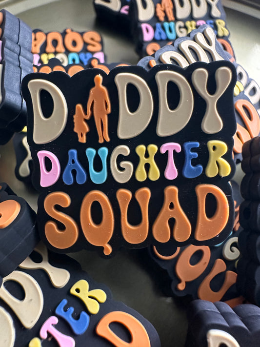 Daddy daughter / Dad silicone focal bead