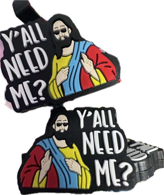 Jesus /God/ Focal Bead/ beadable pen/ Silicone bead/ keychain bead/Faith/Jesus/ Christian