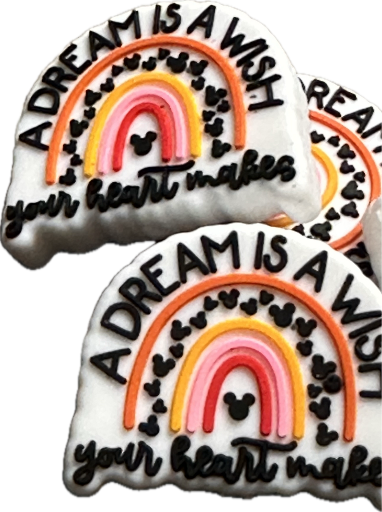 A Dream is a wish silicone focal bead/