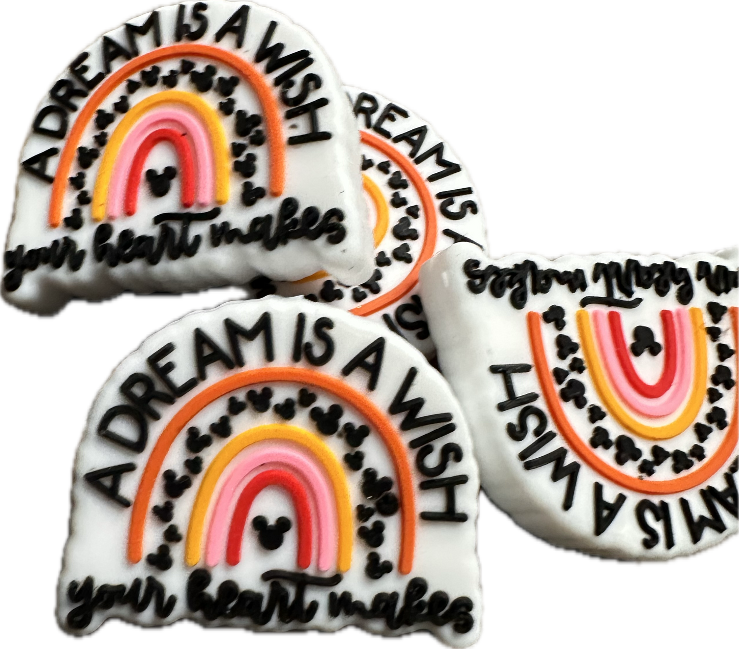 A Dream is a wish silicone focal bead/