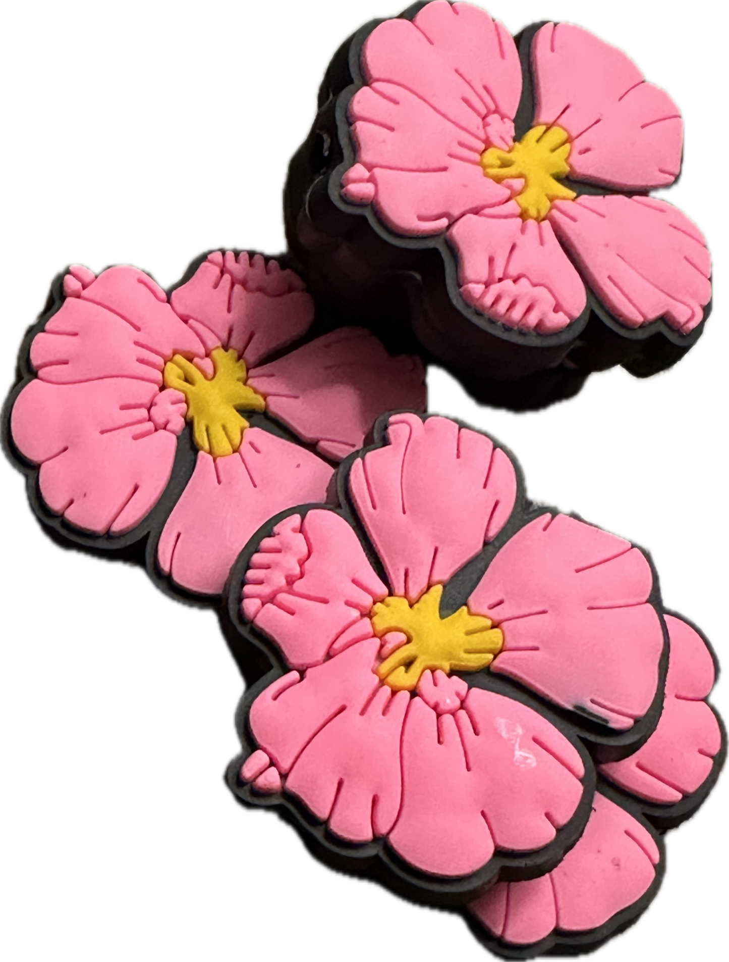 Pink Hibiscus Focal Bead/ Hawaiian