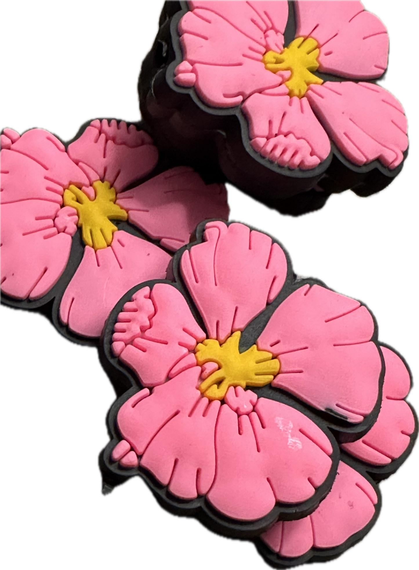 Pink Hibiscus Focal Bead/ Hawaiian