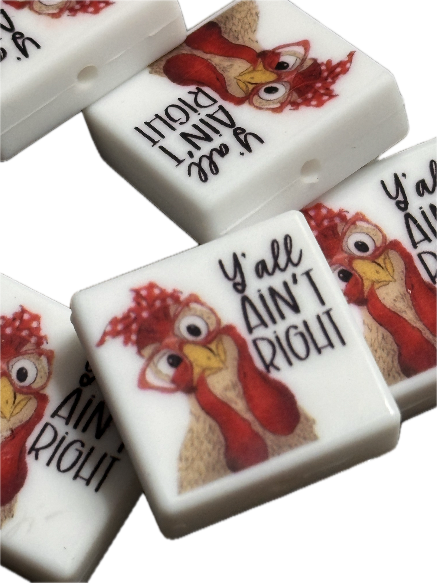 Chicken Focal Bead / silicone focal bead/pen  bead/ rooster