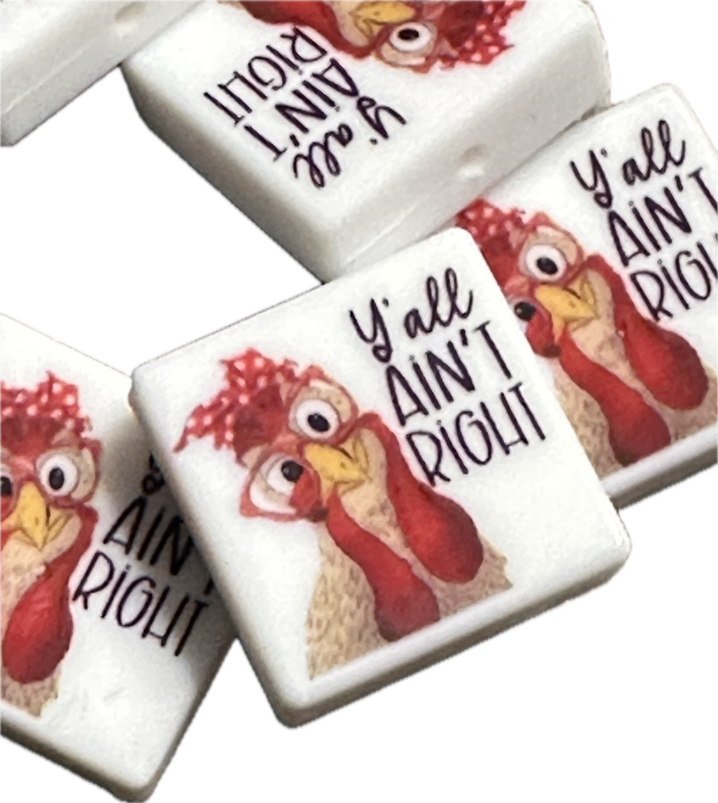 Chicken Focal Bead / silicone focal bead/pen  bead/ rooster
