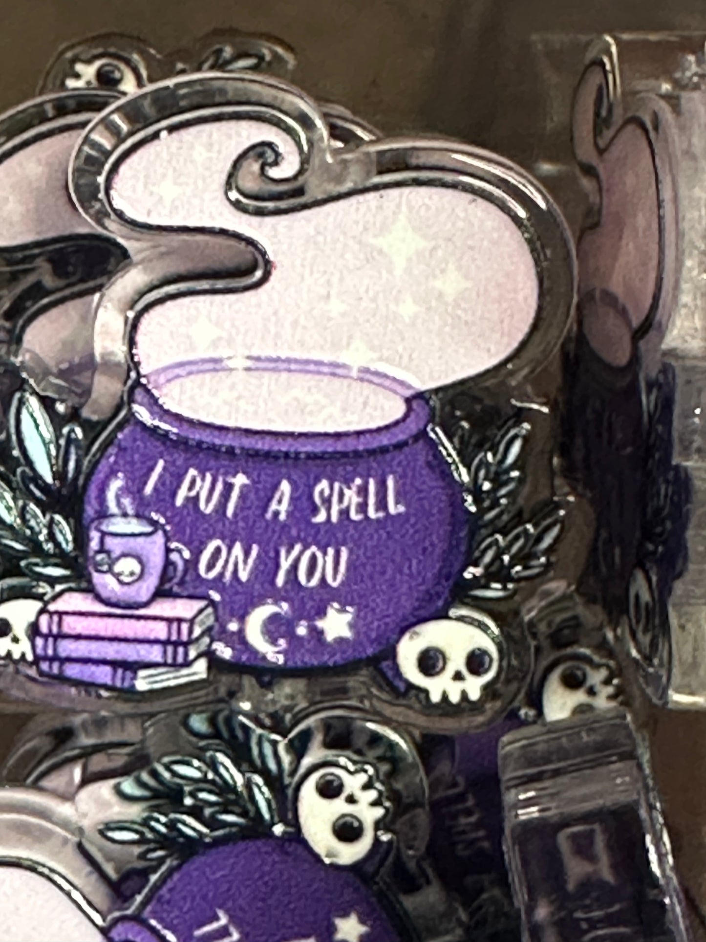 I put a spell on you acrylic focal bead- set of 2/ focal bead/ pen beading / keychain bead/