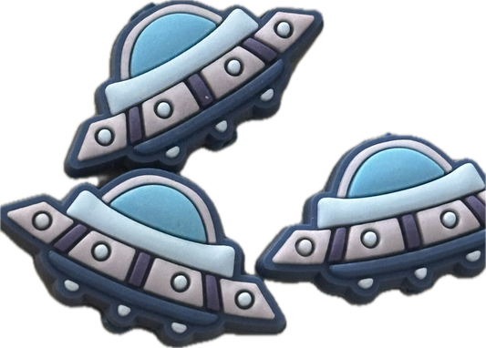 Spaceship Focal Bead/beadable pen/Silicone  bead/ keychain bead/ UFO
