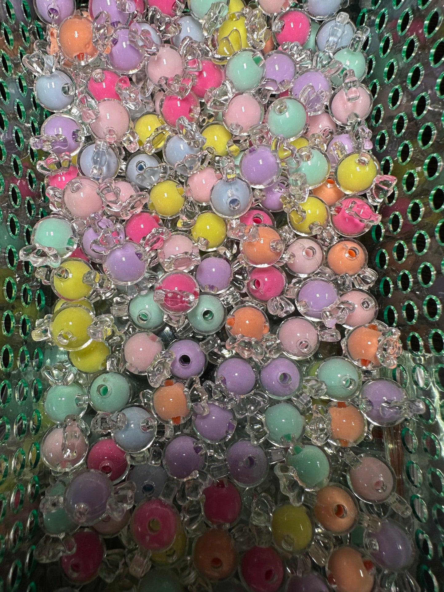 Candy-Shaped Acrylic Double Beads – Set of 10 🍬