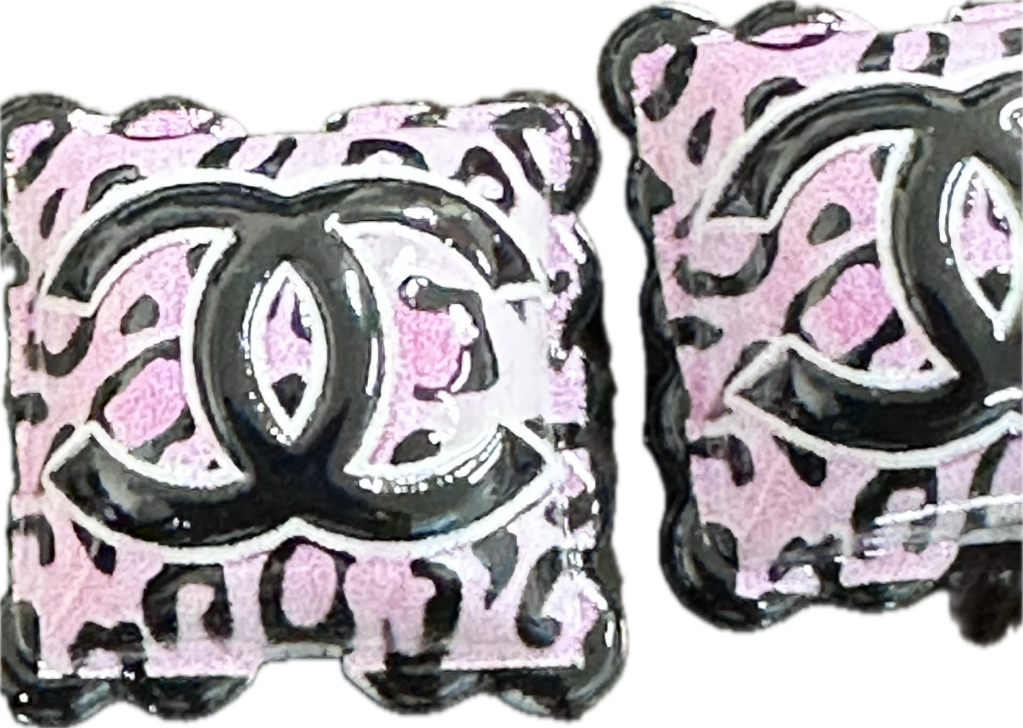 Favorite fancy pillow acrylic focal bead- set of 2/ focal bead/ pen beading / keychain bead/choose from two designers