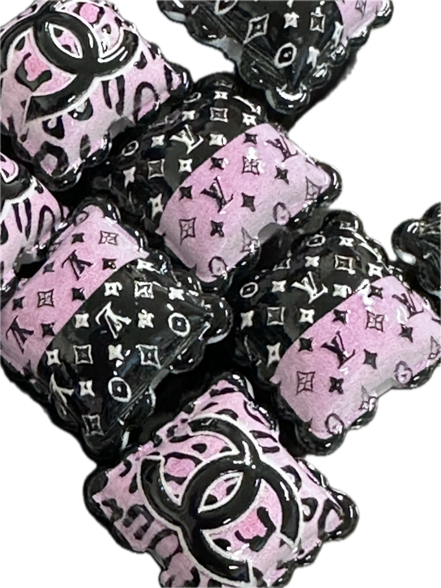 Favorite fancy pillow acrylic focal bead- set of 2/ focal bead/ pen beading / keychain bead/choose from two designers