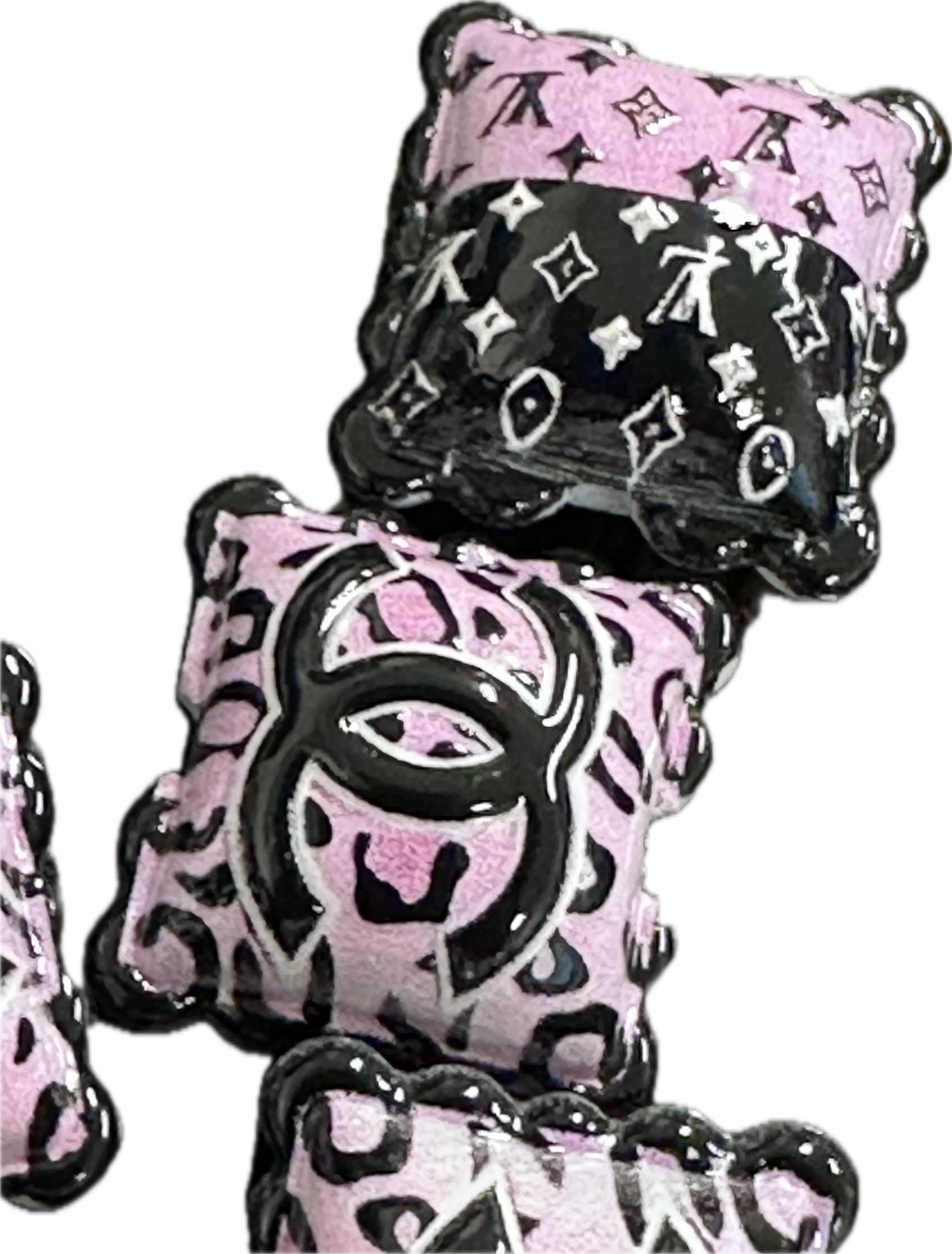 Favorite fancy pillow acrylic focal bead- set of 2/ focal bead/ pen beading / keychain bead/choose from two designers