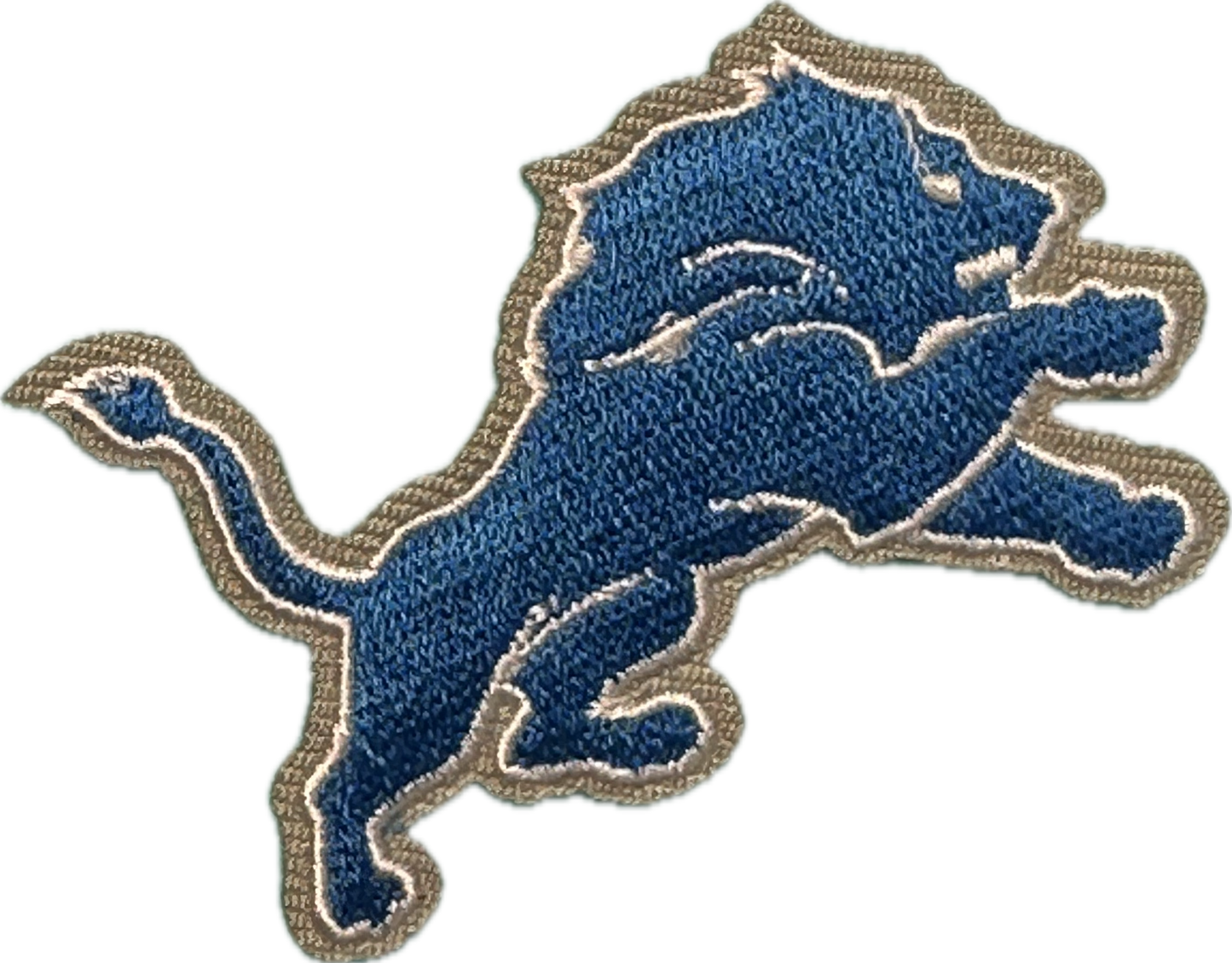 DETROIT LIONS IRON ON PATCH/ SIZE SMALL/ QUALITY MATERIAL/FABRIC PATCHES/FOOTBALL TEAM