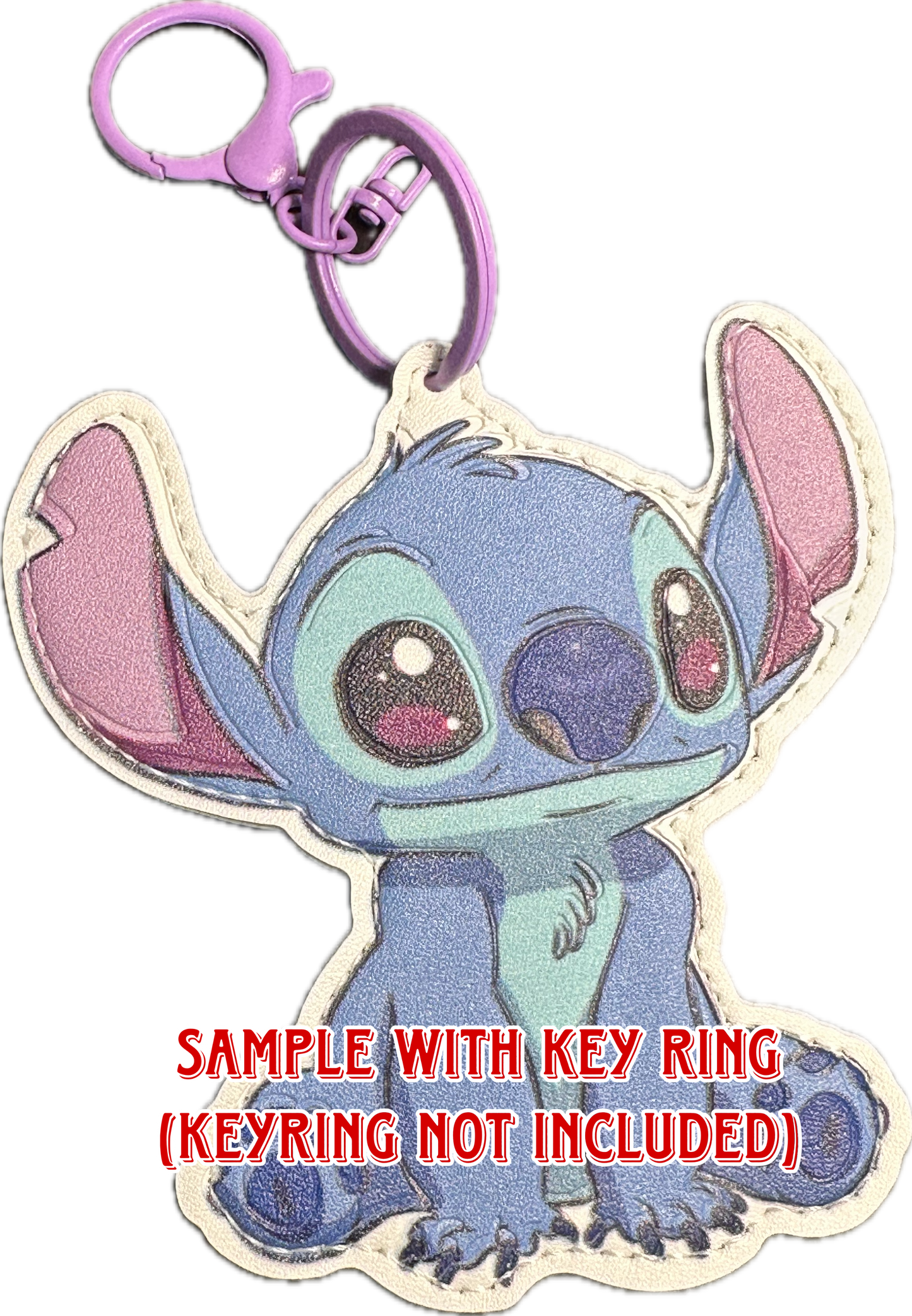 Cute Blue Alien Character Faux Leather Charms- for bag charms, keyrings, Christmas ornaments