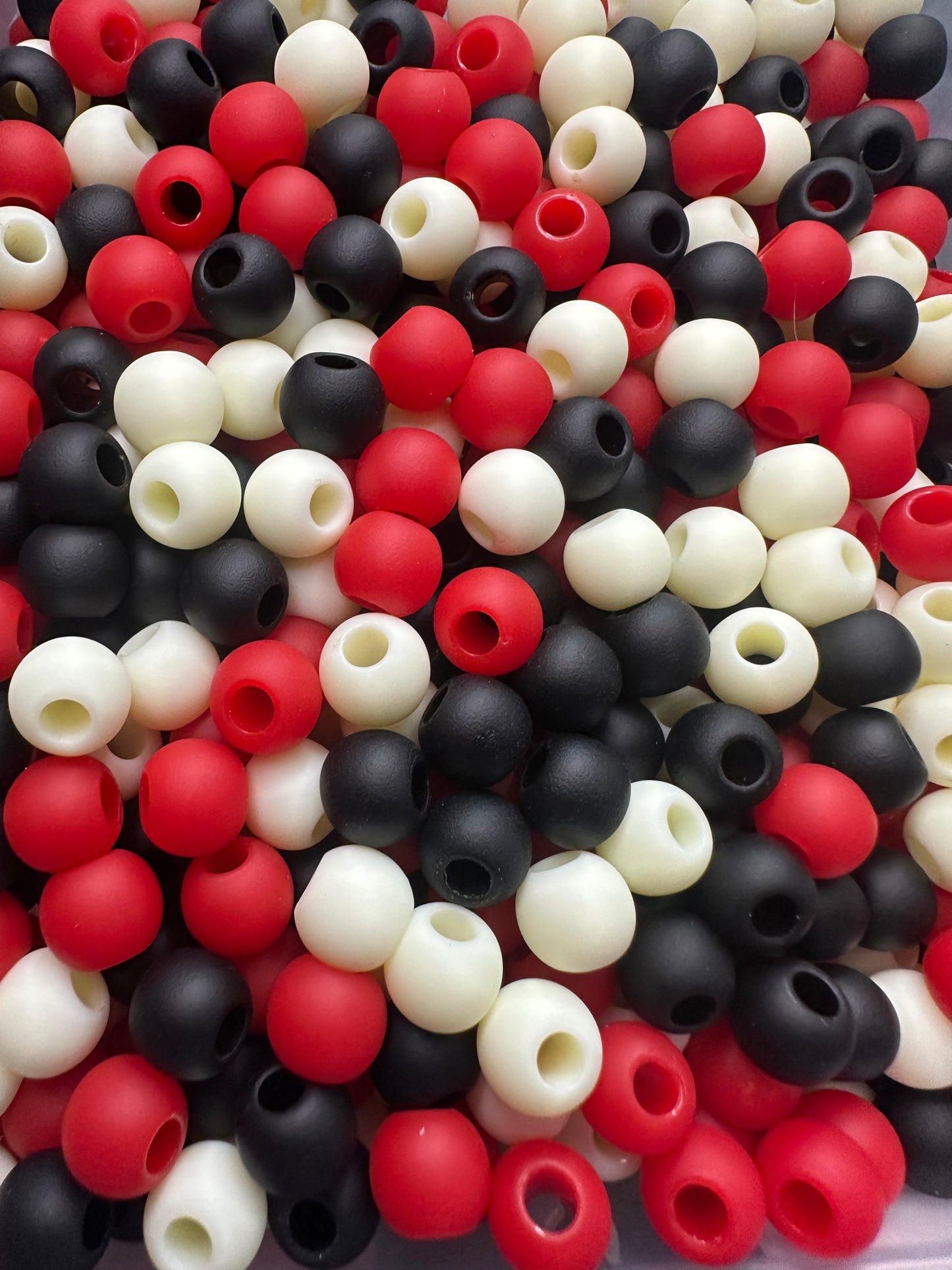 Georgia colors barrel shaped beads/10mm beads/ beadable pen/ keychain bead/ large hole acrylic beads