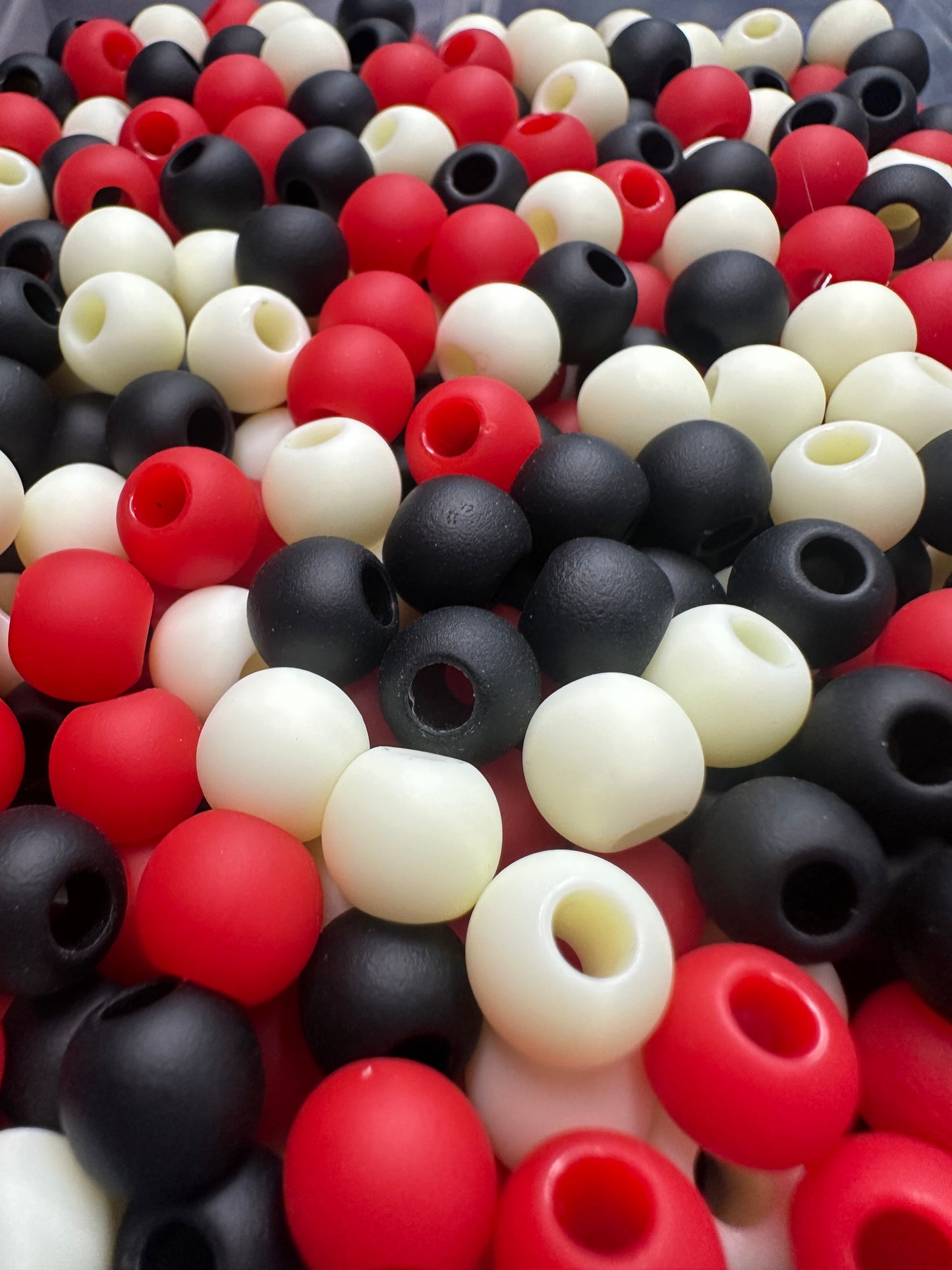 Georgia colors barrel shaped beads/10mm beads/ beadable pen/ keychain bead/ large hole acrylic beads