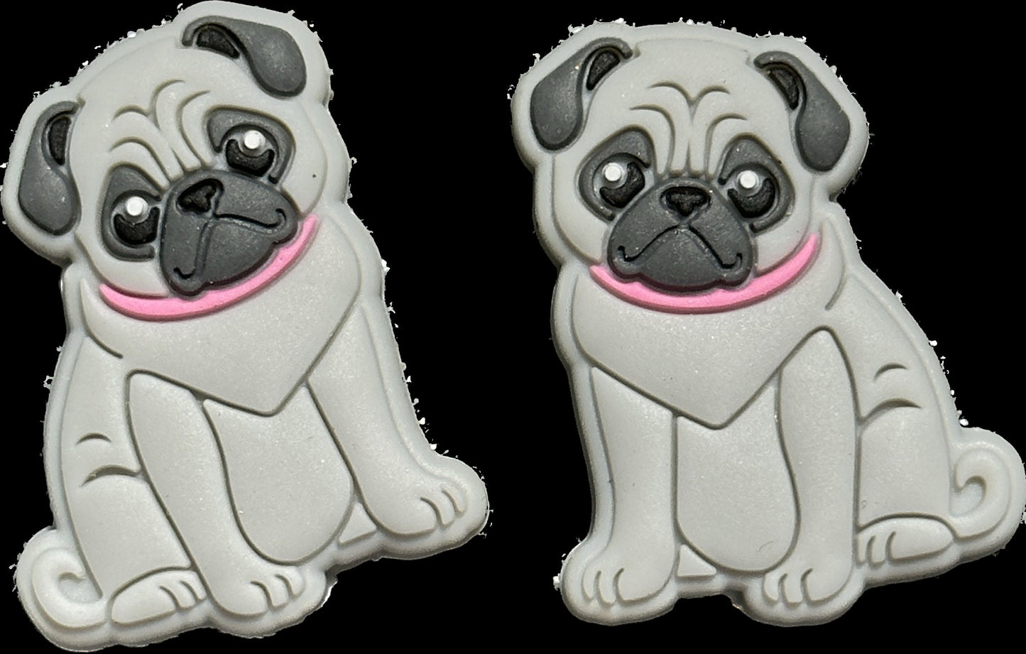 Pug dog focal beads/  Focal Bead/ beadable pen/ Silicone  bead/ keychain bead/ pet/ pug/ puppy