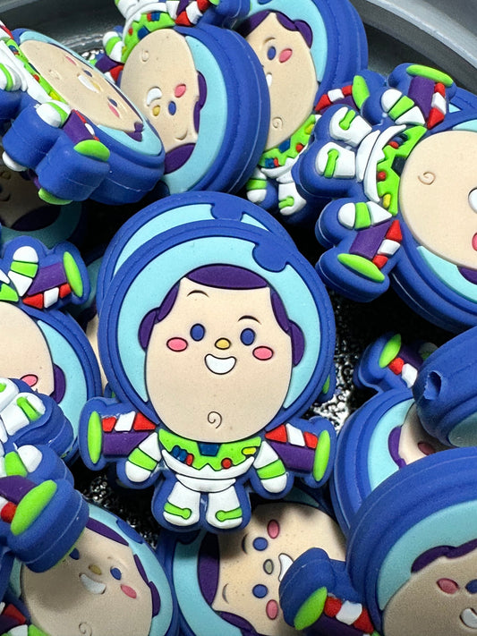 Character/ Focal Bead/ beadable pen/ Silicone  bead/ keychain bead/astronaut /