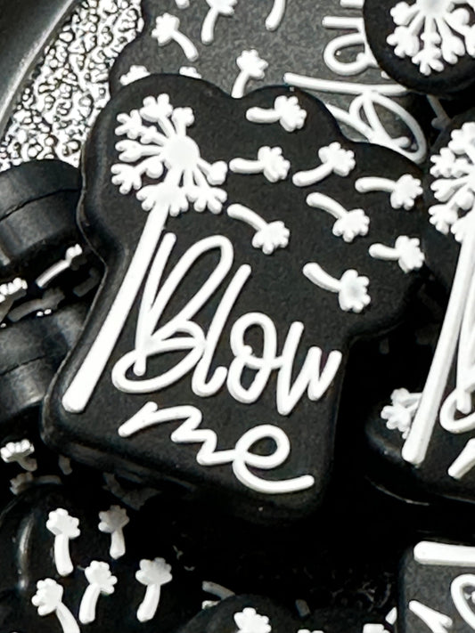 Blow me focal bead/ beadable pen/ Silicone  bead/ keychain bead/flower