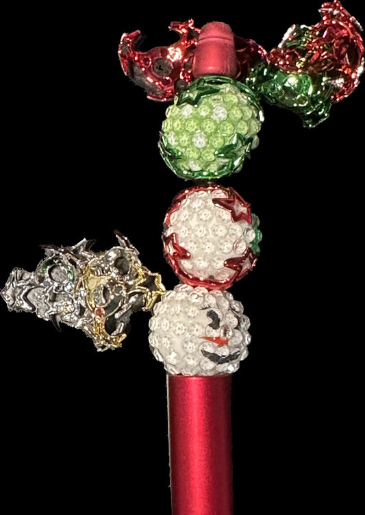 Metallic bead cages/ jewelry Bead/ beadable pen/ keychain bead/fits up to 15mm /plastic/ Ten (10) pieces included-5 sets