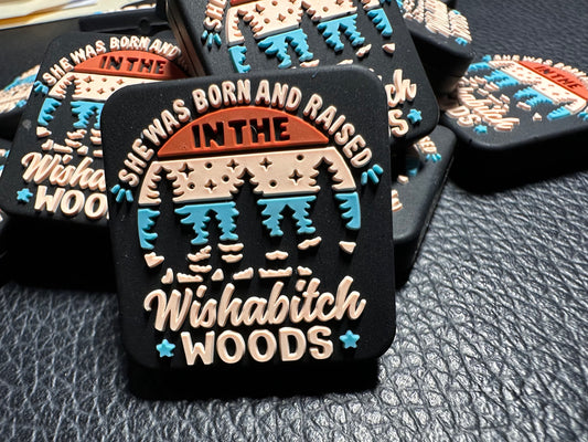 Woods Focal Bead/ beadable pen/ Silicone bead/ keychain bead/DIY/ western/outdoors/