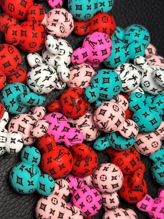 Balloon design shaped beads/ Focal Bead/ beadable pen/ Silicone bead/ keychain bead/