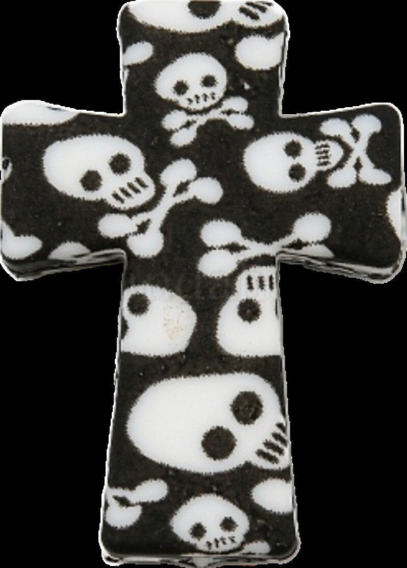 Cross Focal Bead/ Silicone bead/ keychain bead/Skull/