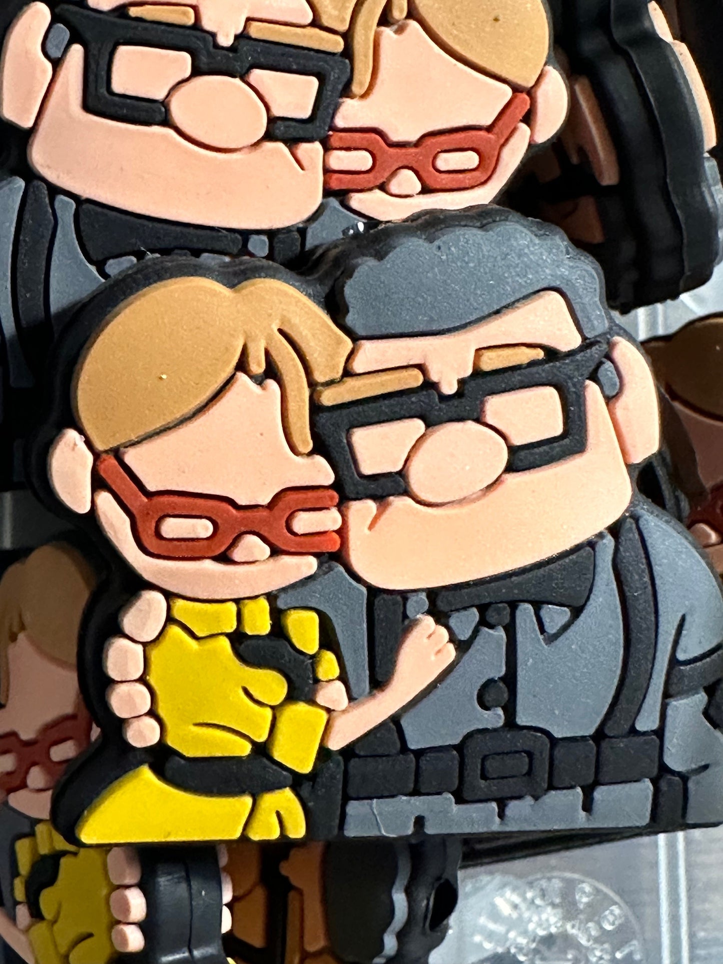 Old couple/Focal Bead/ beadable pen/ Silicone  bead/ keychain beads/ married couple