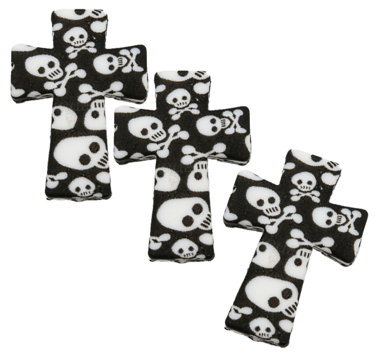 Cross Focal Bead/ Silicone bead/ keychain bead/Skull/