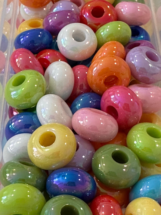 Acrylic spacer beads/ jewelry/ beadable pen beads/ keychain bead/ DIY/ approximately 12mm/